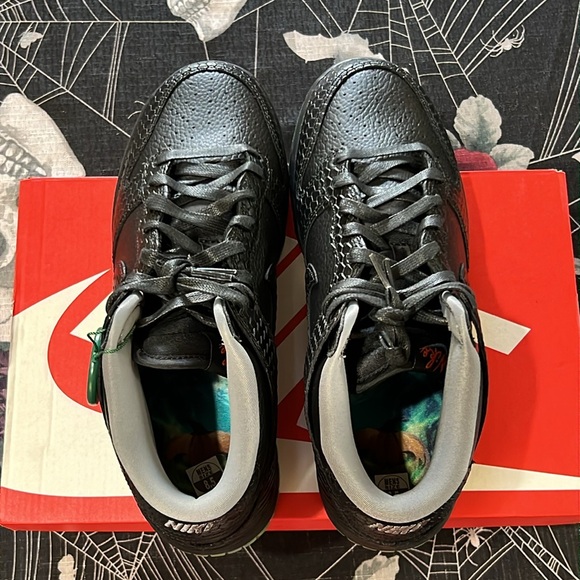 DS NIKE DUNK MID PREMIUM BLACK/GREY/GREEN HEADLESS HORSEMAN SZ MENS 8.5 NWT - Picture 8 of 10